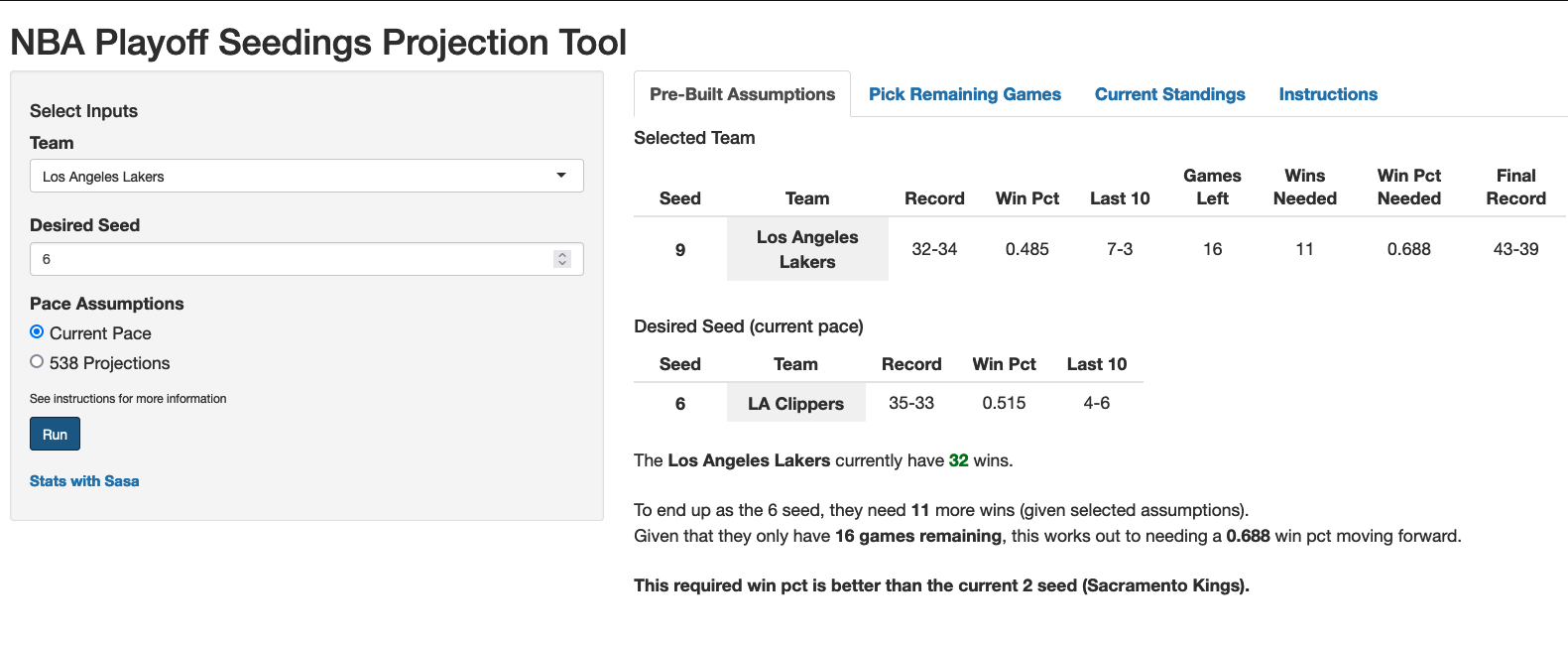 [OC] NBA Playoff Scenario Tool : r/nba